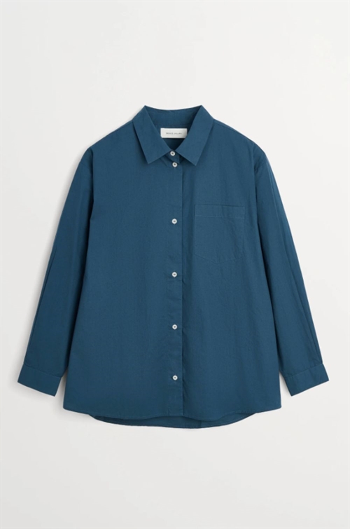 SKALL STUDIO EDGAR SHIRT MIDNIGHT BLUE